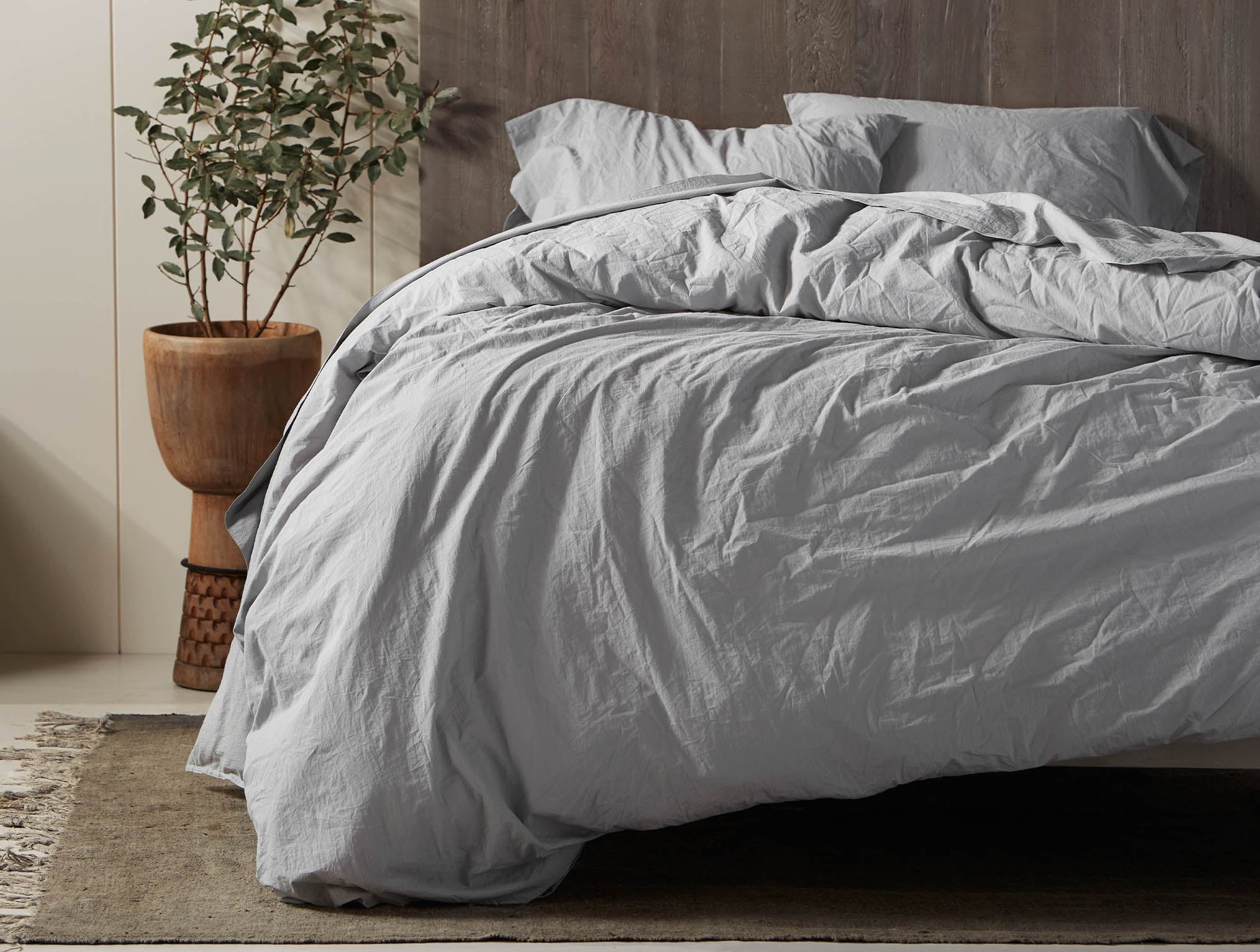 Organic Crinkled Percale™ Minimalist Bed Bundle