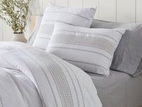 Organic Rippled Stripe Duvet Cover 