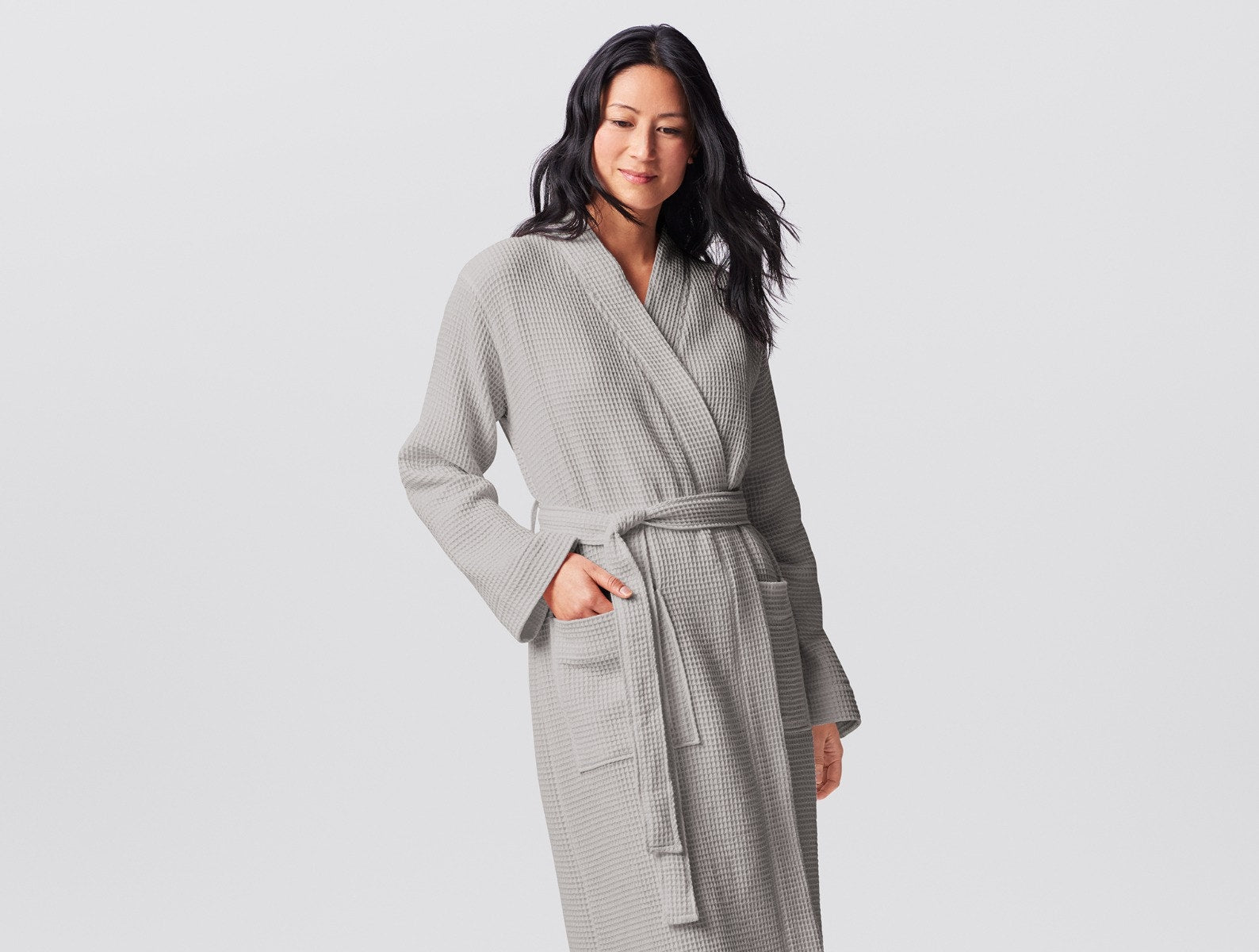 Unisex Organic Waffle Robe - Renewed