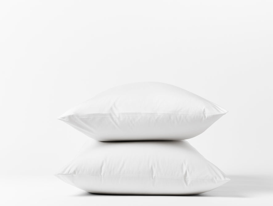 300 Thread Count Organic Percale Sheets | Alpine White